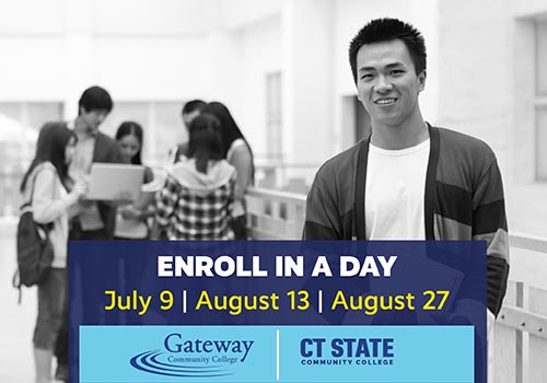 Enroll In A Day On July 9th, Aug. 13th and Aug. 27th